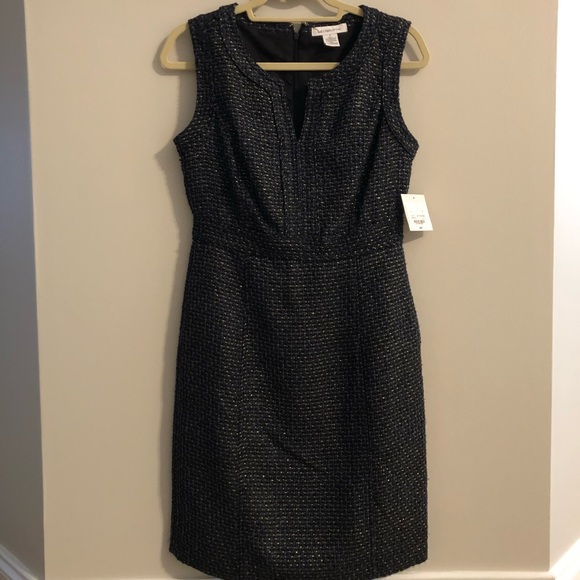 Liz Claiborne Dresses & Skirts - Black Gold and Tweed Dress